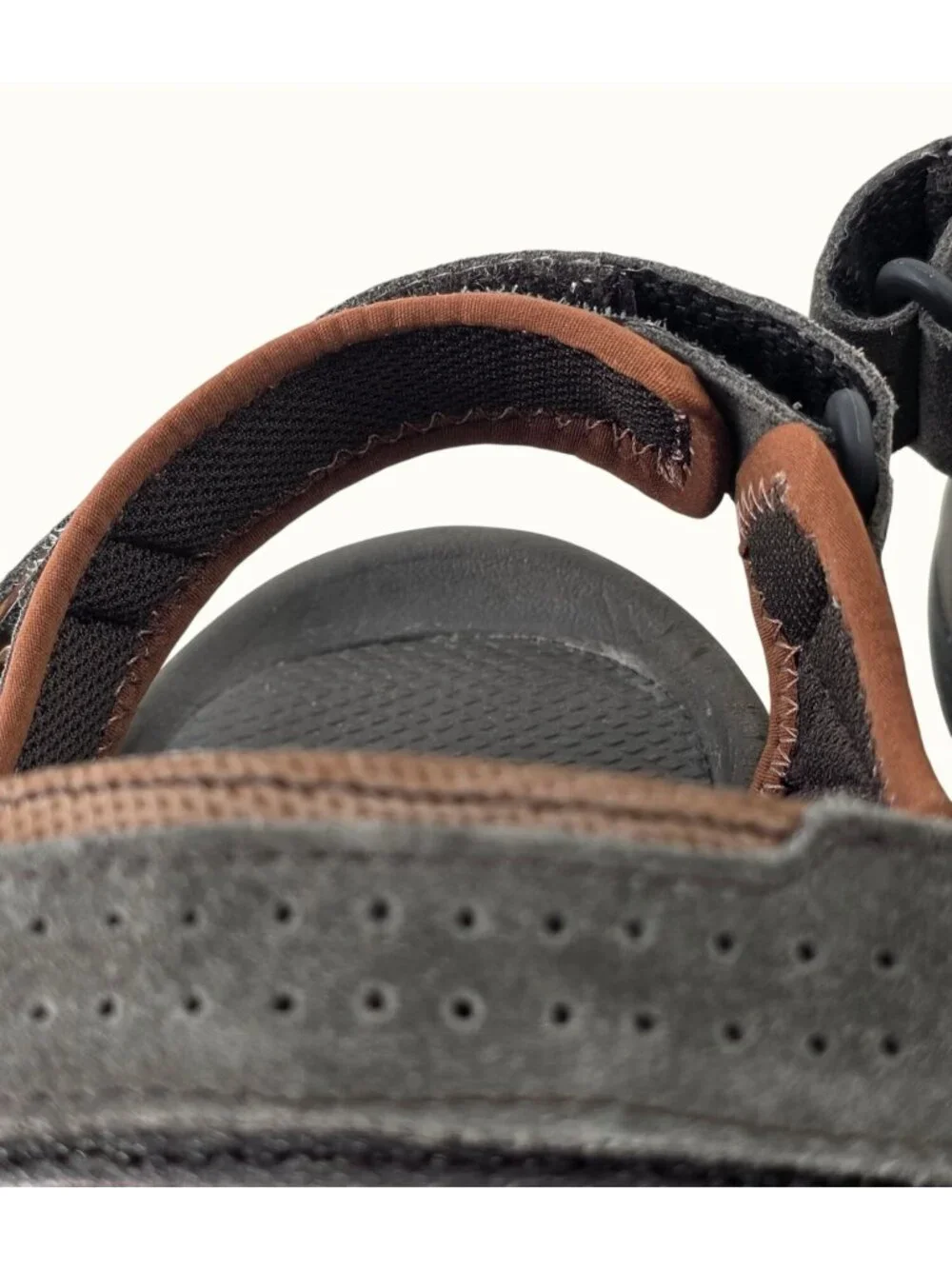 Teva Mens Katavi 2 Sport Sandals Size 13 Gray Leather Outdoor Hiking 1019192